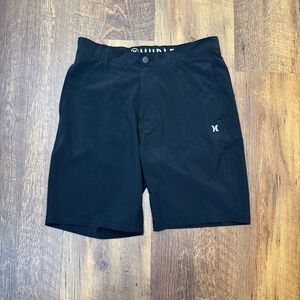 Hurley Mens 32 Black Hybrid Shorts Dri-FIT Board Shorts 9 Inseam Golf  Shorts
